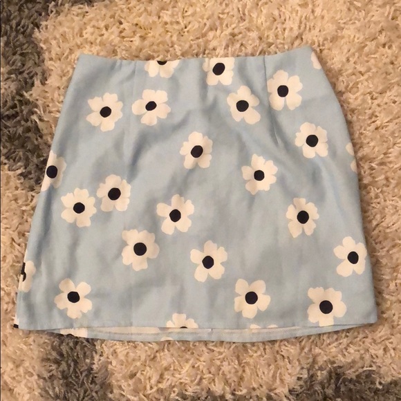 PRINCESS POLLY Shelly Mini Skirt Blue - Picture 3 of 5